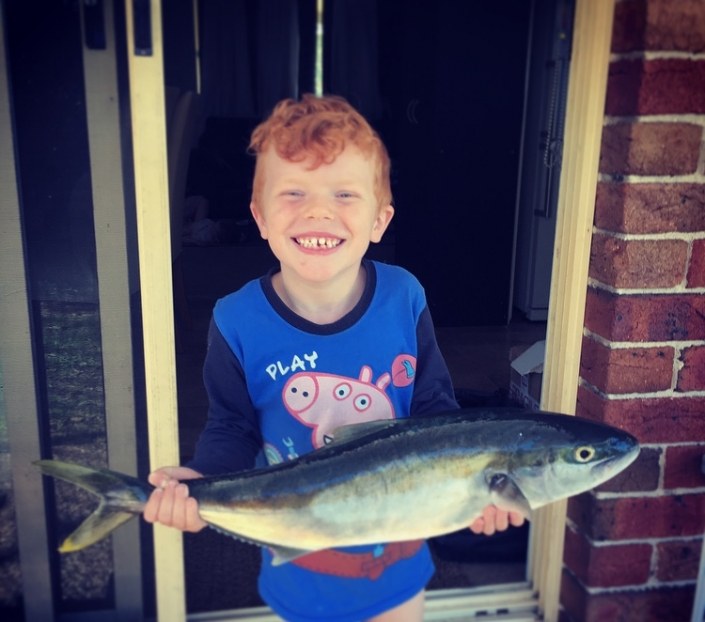 Tackle World's local hero Kade Webb with his first ever kingfish