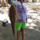 Tackle World's Local Hero Ryley Siandri. Ryley is holding the rewards for his hard work, a nice big flathead.