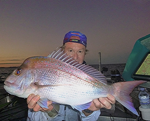 Tackle World's local hero David with a plastic caught snapper