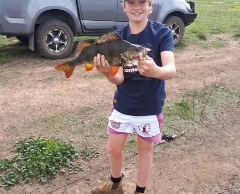 Tackle World's Local Hero Brock with a large 43cm Redfin