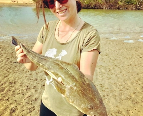 Local hero Charlotte and QLD Flathead